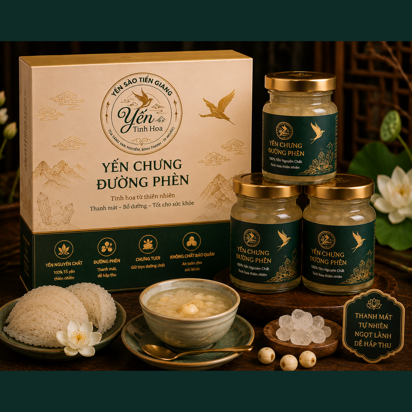 Yến Chưng Đường Phèn