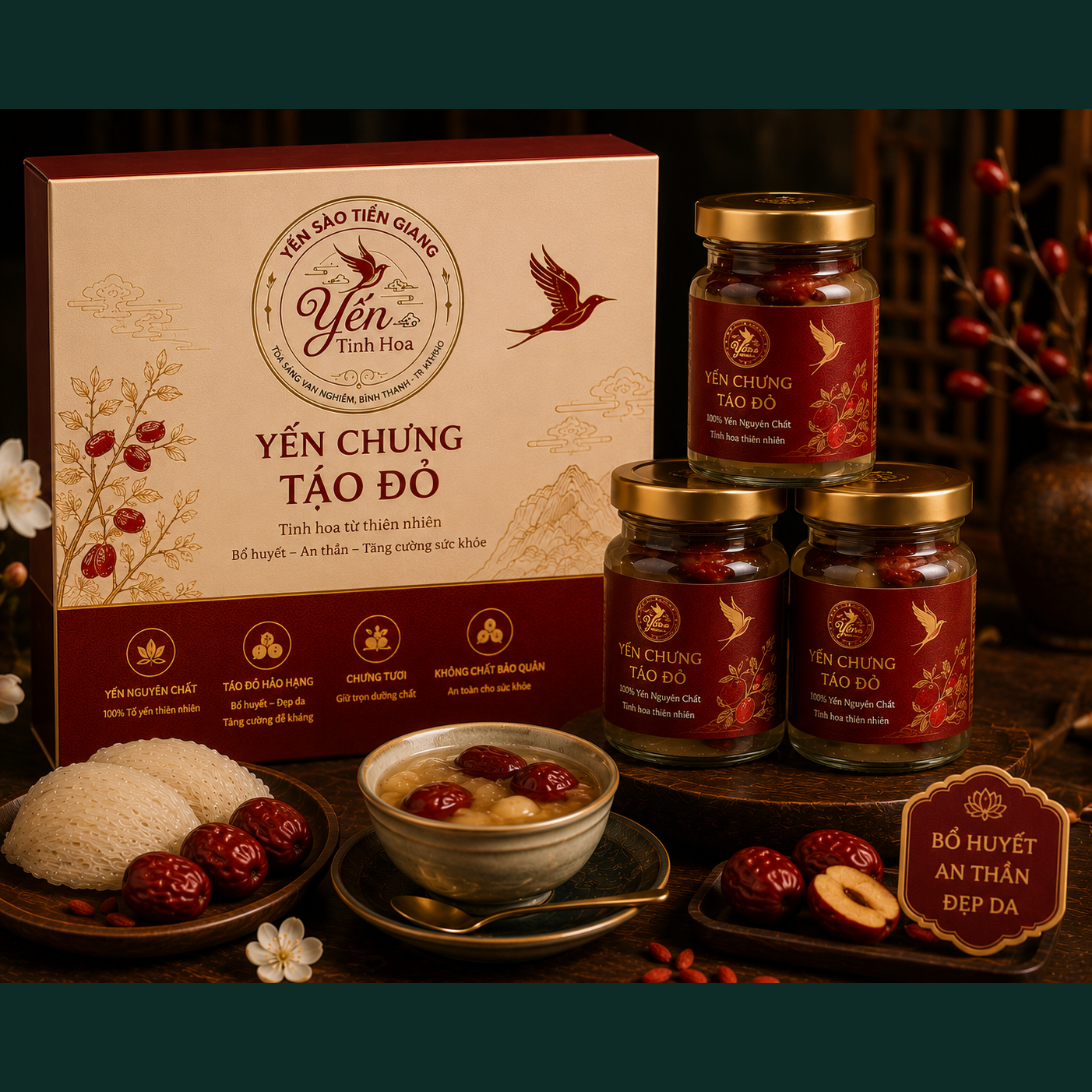 Yến Chưng Táo Đỏ