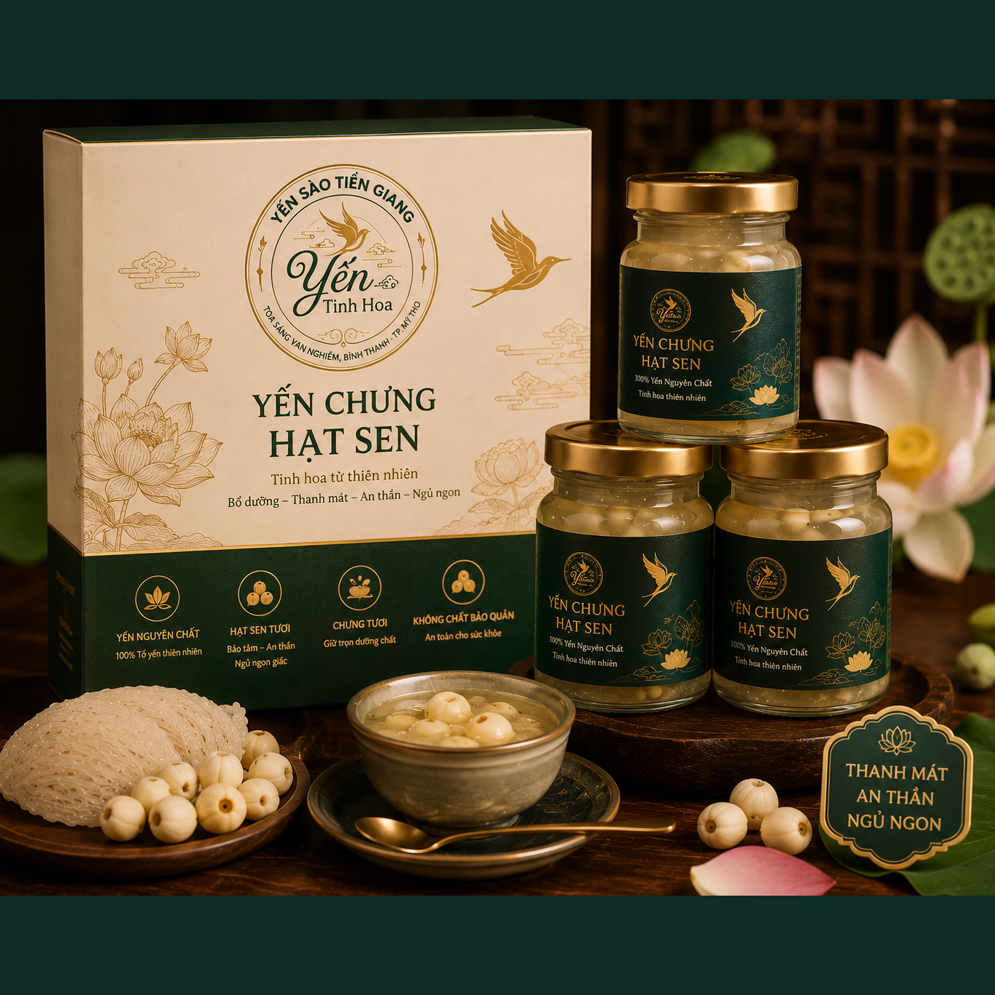 Yến Chưng Hạt Sen